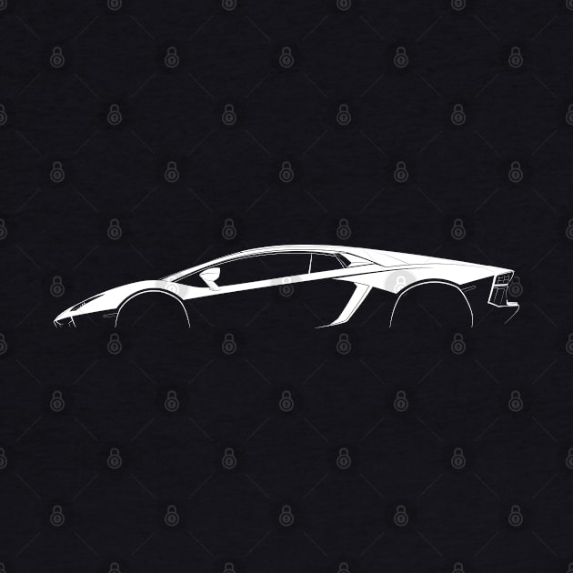 Lamborghini Aventador LP700-4 Silhouette by Car-Silhouettes